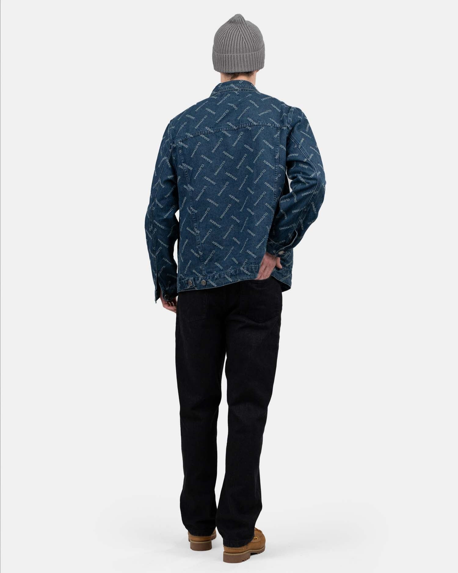 Monogram Denim Jacket Indigo | Skagen - clothing.dk